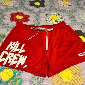 Kill Crew Bold Red Sports Shorts